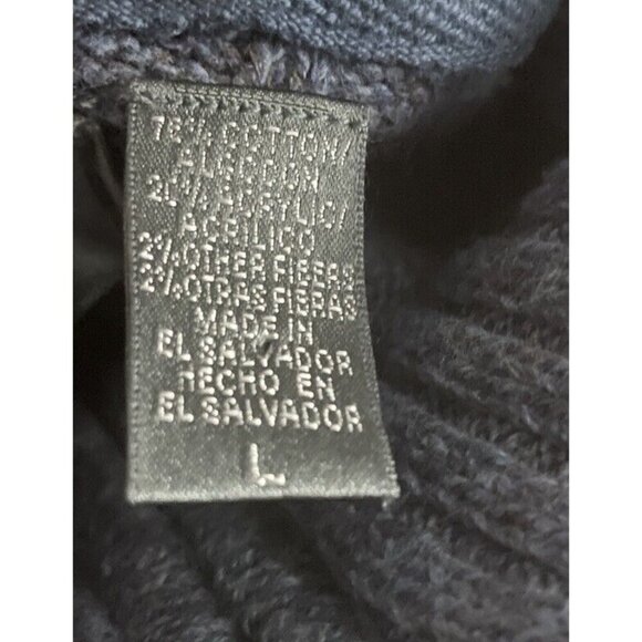 Oscar De La Renta Mens Size‎ Large 1/4 Zip Pullover Sweater Long Sleeve Blue - Picture 7 of 8